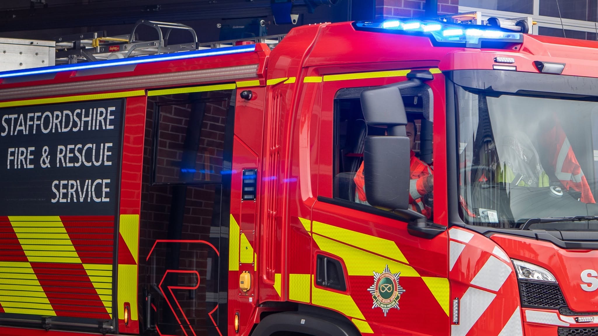 Firefighters have issued an urgent warning following a large crop fire that broke out in a field near the A5 in Staffordshire.
