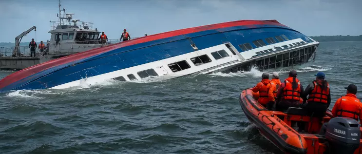 Guyana ferry with 116 people on board capsizes; more than 50 rescued