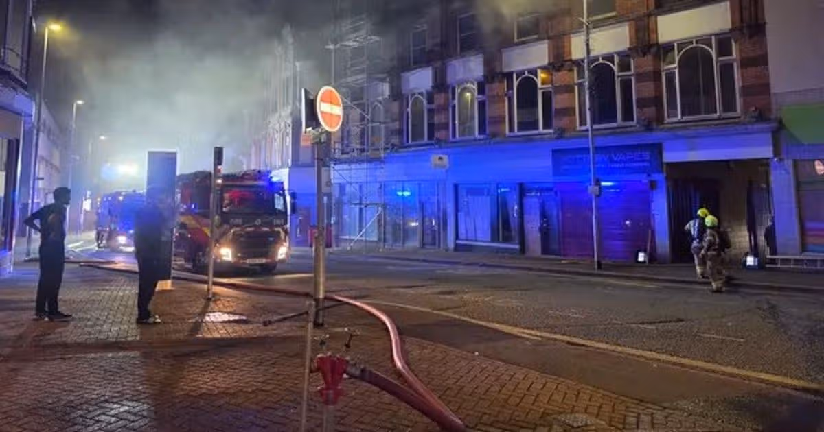 Huge Blaze Erupts in Hanley as Six Fire Crews Rush to Major City Centre Emergency